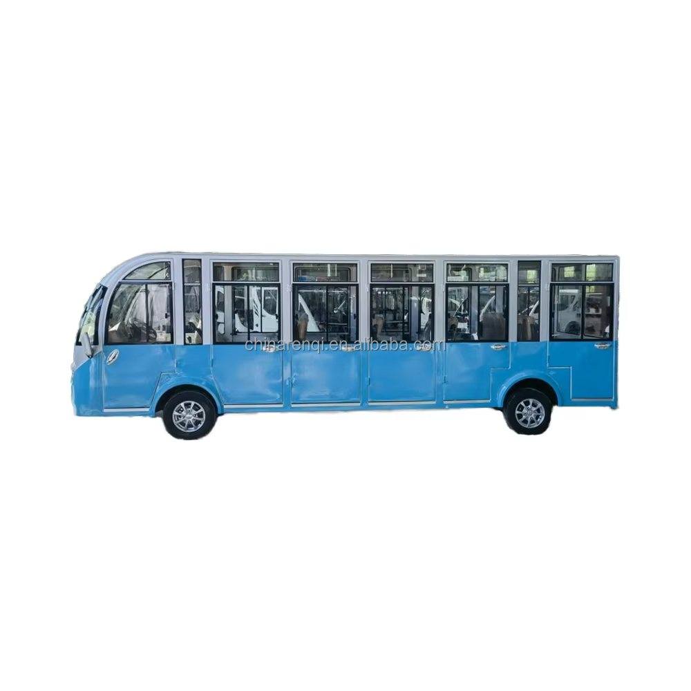 Factory Wholesale Electric Minibus Sightseeing Shuttle Bus 6-Row 12-17 Seats Competitive Price